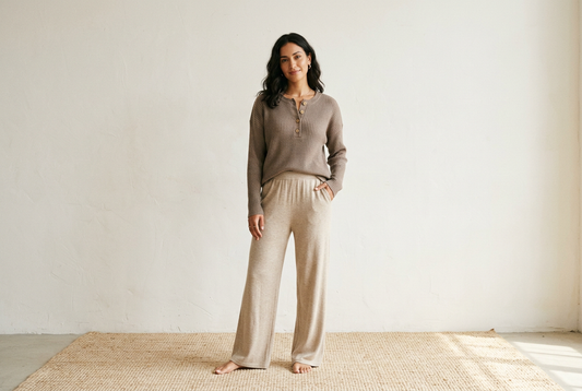 How to Style a 2-Piece Lounge Set from Couch to Coffee Run
